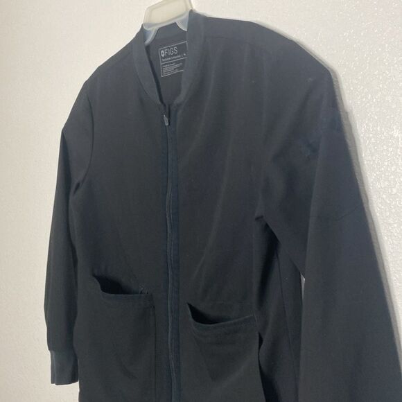 FIGS Technical Collection Men’s Black Scrub Jacket Size M - Picture 3 of 7